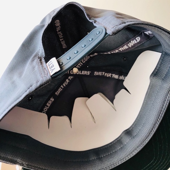 Yeti Coolers Authentic Blue Gray Logo SnapBack Hat - Picture 3 of 8